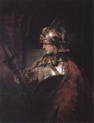 REMBRANDT Harmenszoon van Rijn A Man in Armour Sweden oil painting artist